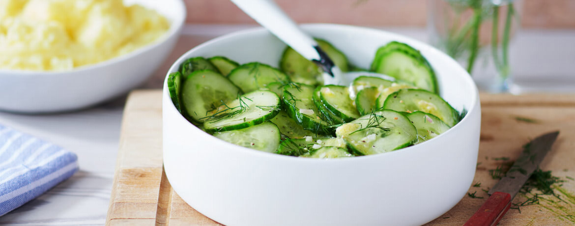 Schnell Einfach Gurkensalat Mit Essig Ol Lidl Kochen