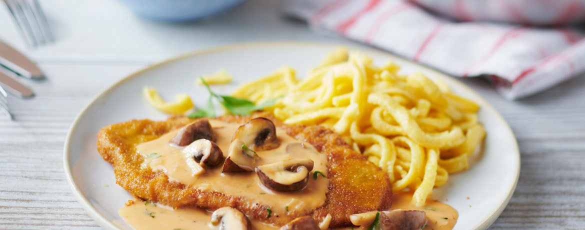 Jägerschnitzel mit Spätzle - Rezept | LIDL Kochen