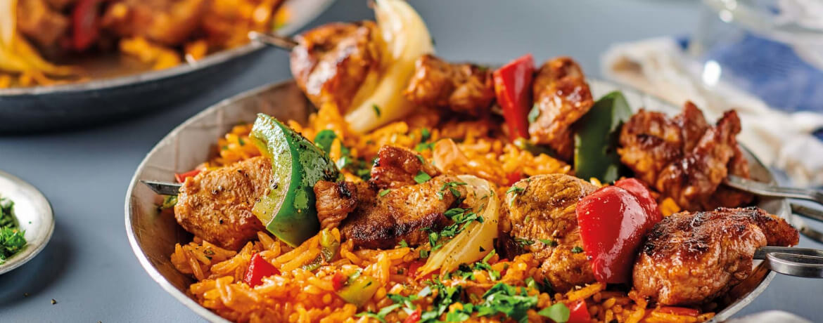 Schaschlik mit Paprikareis - Rezept | LIDL Kochen
