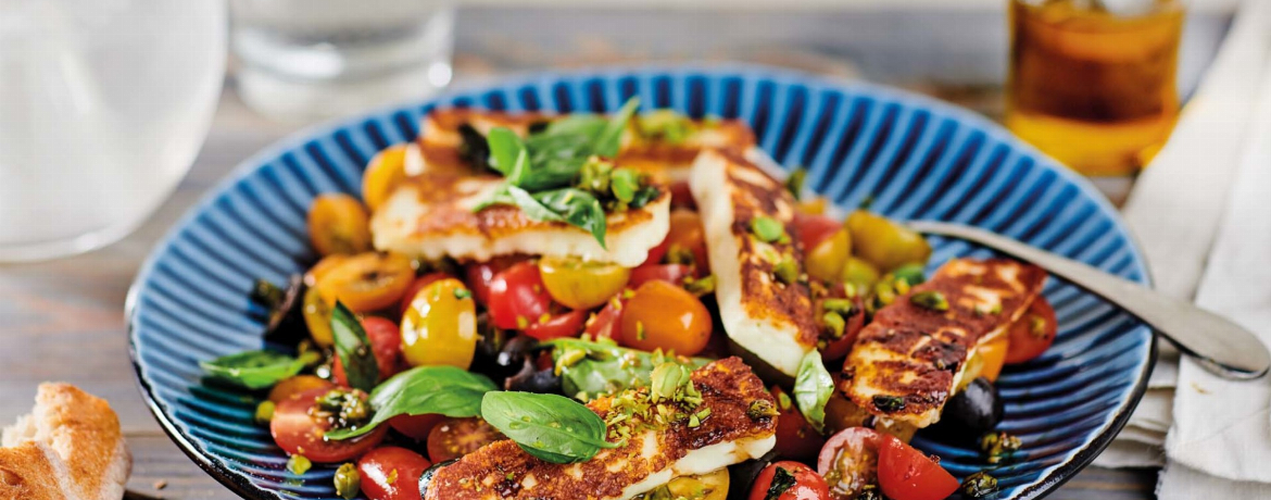 Halloumi mit Tomate und Pistazie-image