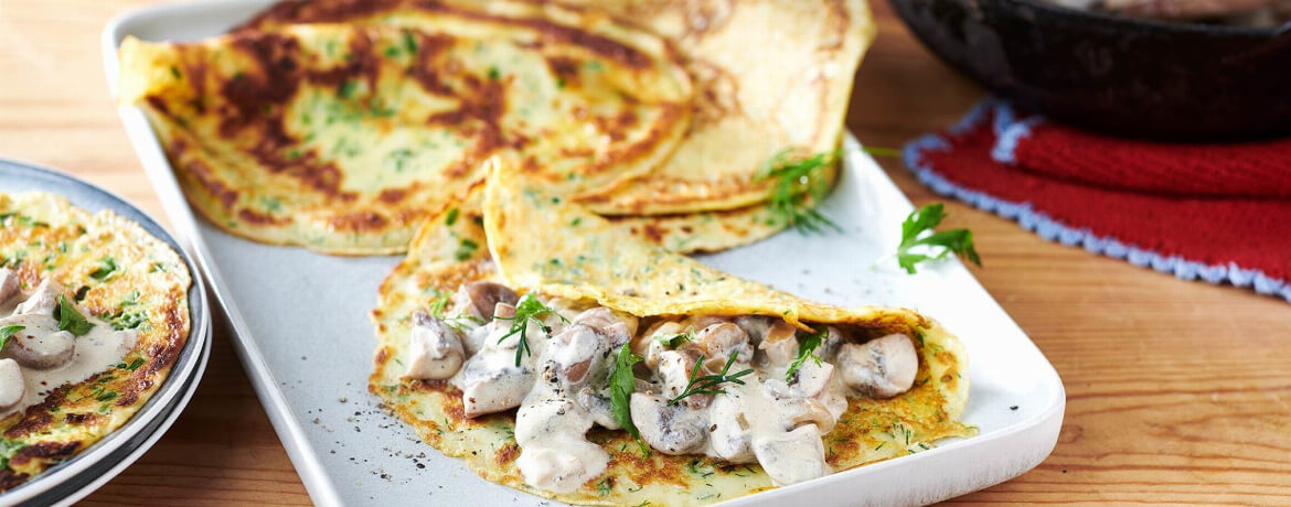 Pfannkuchen Mit Pilzen Crespelle Al Funghi — Rezepte Suchen