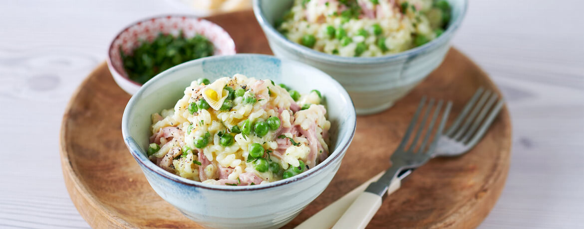 Risotto mit Erbsen und Schinken - Rezept | LIDL Kochen