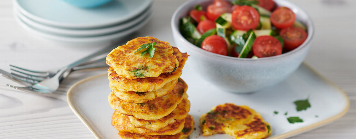 Kartoffeltaler mit Tomaten-Salat - Rezept | LIDL Kochen