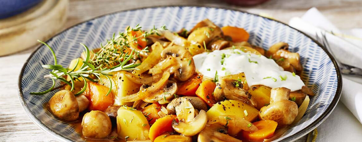 Veganes Pilzgulasch mit Kartoffeln für 4 Personen von lidl-kochen.de