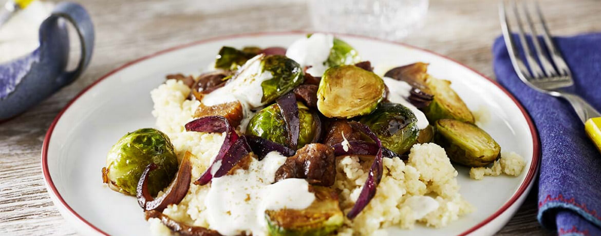 Süß-saurer Rosenkohl auf Couscous für 4 Personen von lidl-kochen.de