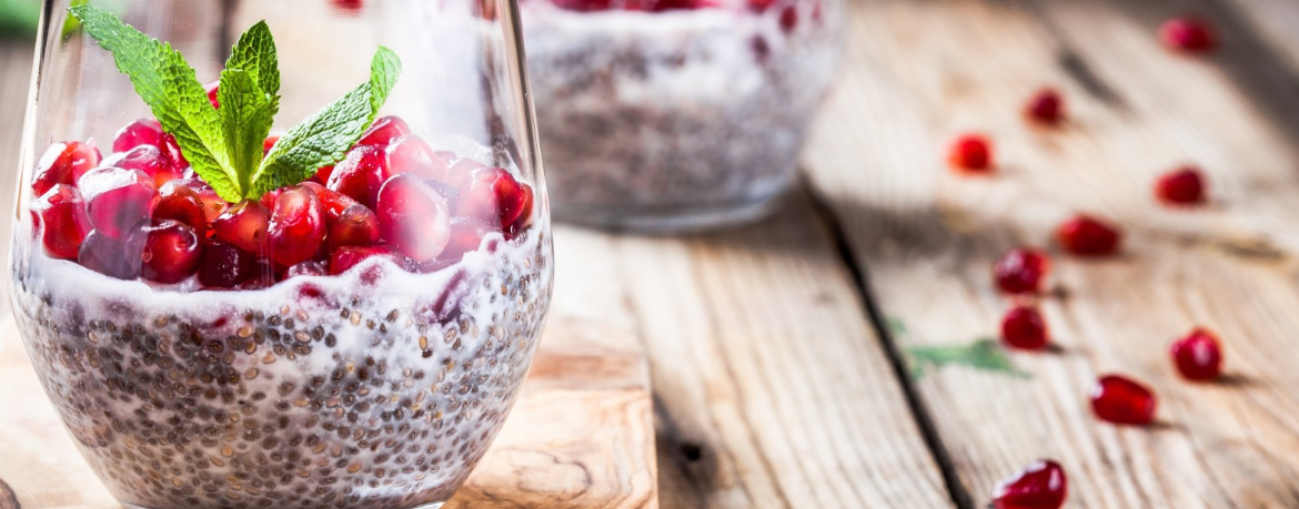 Chia-Pudding mit Granatapfel für 4 Personen von lidl-kochen.de