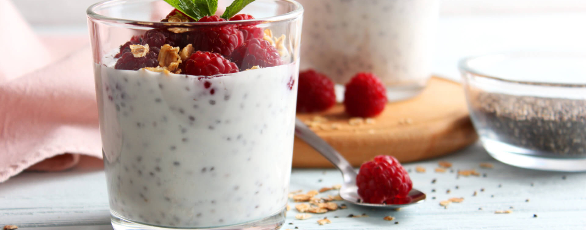 Chia-Pudding mit Himbeeren für 4 Personen von lidl-kochen.de