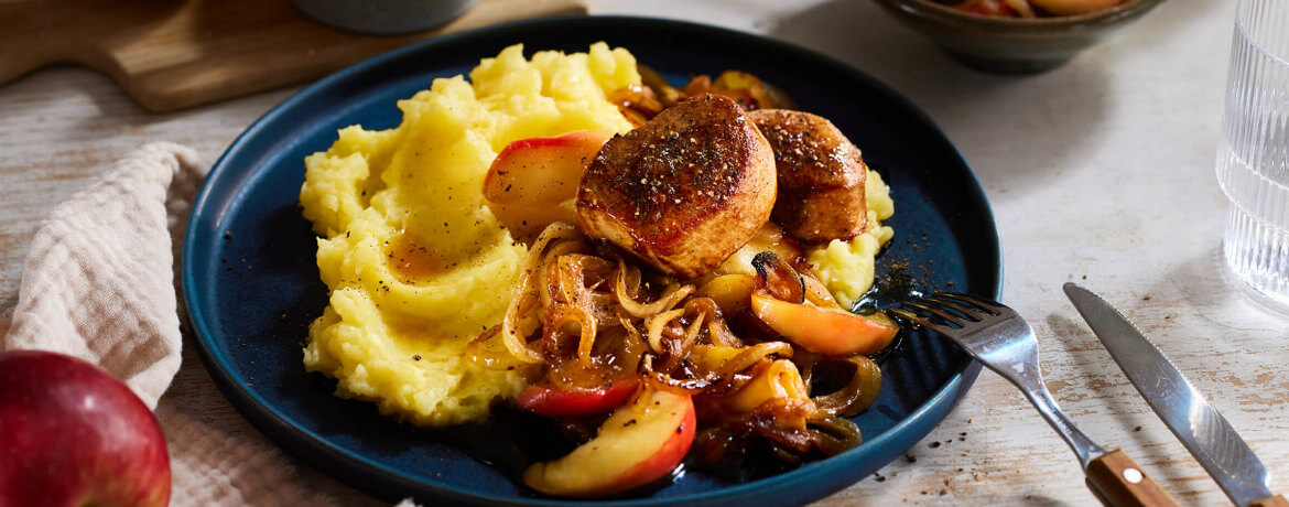 Schweinemedaillons Berliner Art mit Kartoffelpüree für 4 Personen von lidl-kochen.de