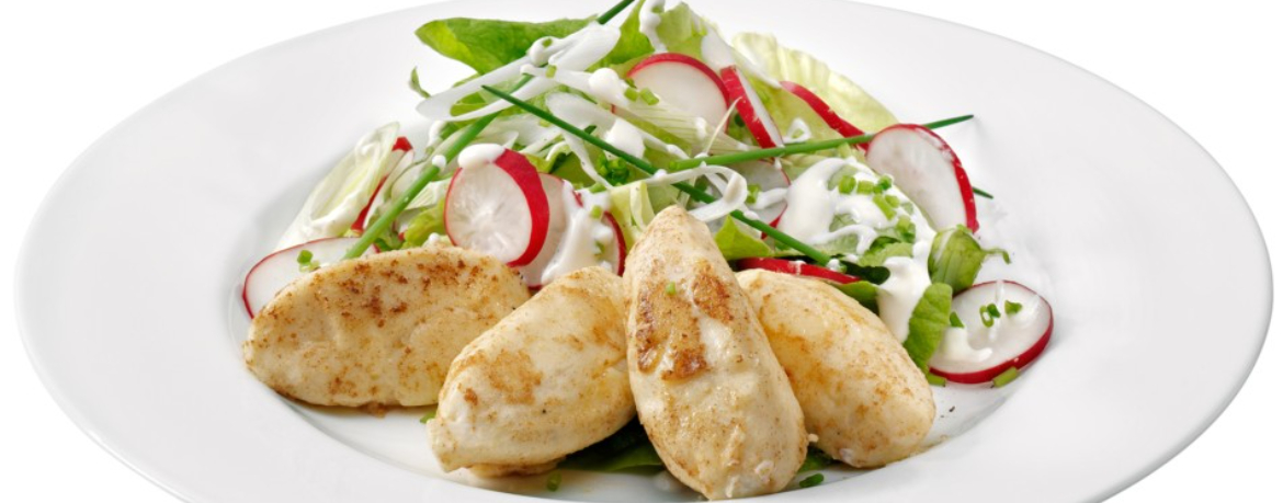 Gebratene Quarkklöße mit Kopfsalat für 4 Personen von lidl-kochen.de