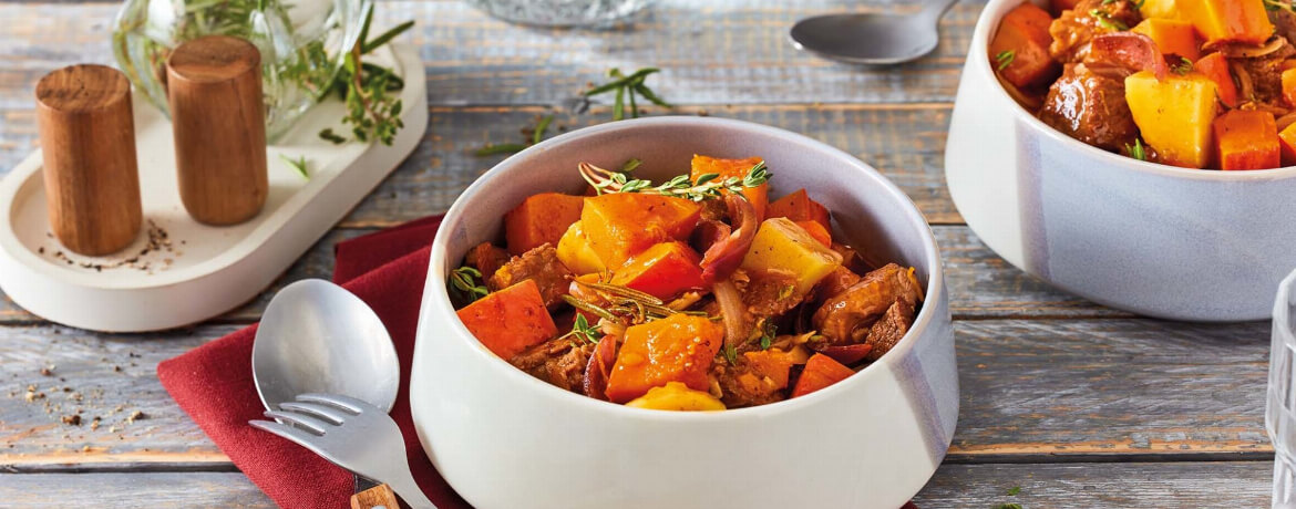 [Schnell &amp; einfach] Gulasch mit Kürbis &amp; Kartoffeln | LIDL Kochen
