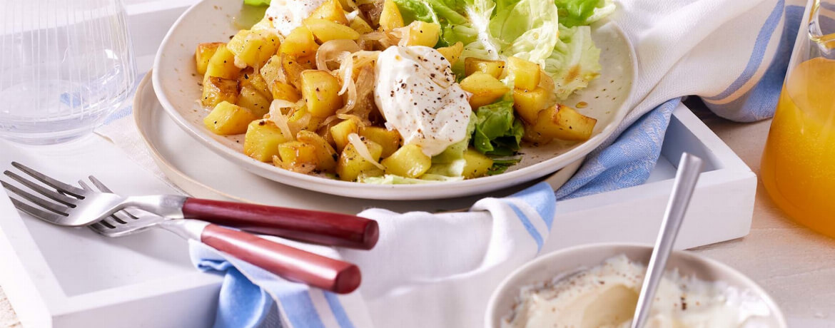 [Schnell &amp; einfach] Sommerliche Bratkartoffeln auf Salat | LIDL Kochen