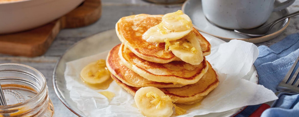 Pancakes mit Ingwer-Bananen für 4 Personen von lidl-kochen.de