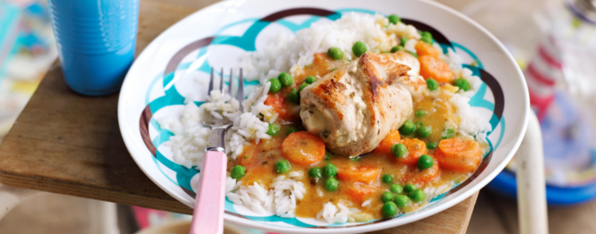 Putenrollen mit Gemüse und Reis für 4 Personen von lidl-kochen.de