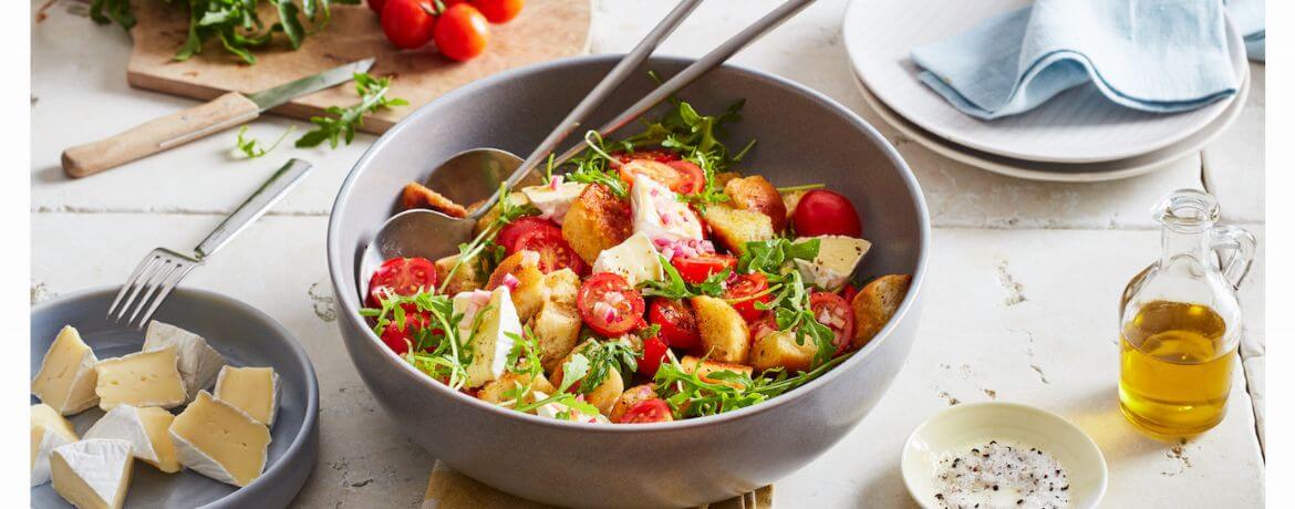 Bunter Tomatensalat mit Weichkäseecken für 4 Personen von lidl-kochen.de