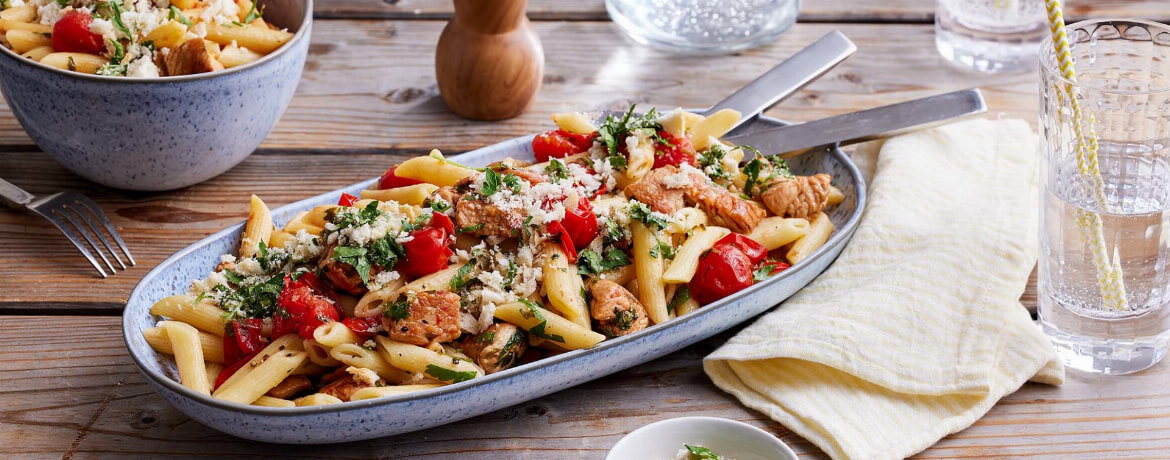 Penne-Salat mit marinierter Pute - Rezept | LIDL Kochen