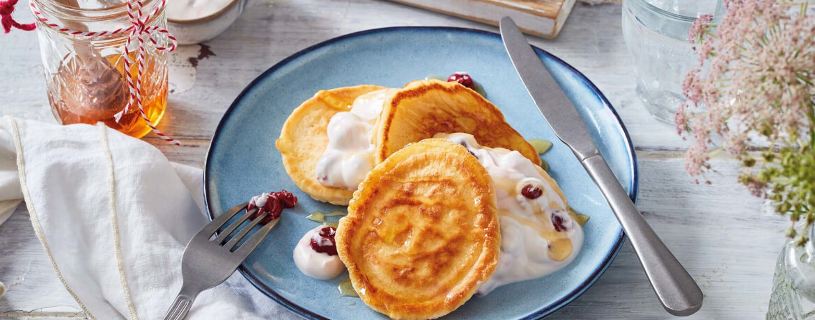 Pancakes mit Kirschquark für 4 Personen von lidl-kochen.de