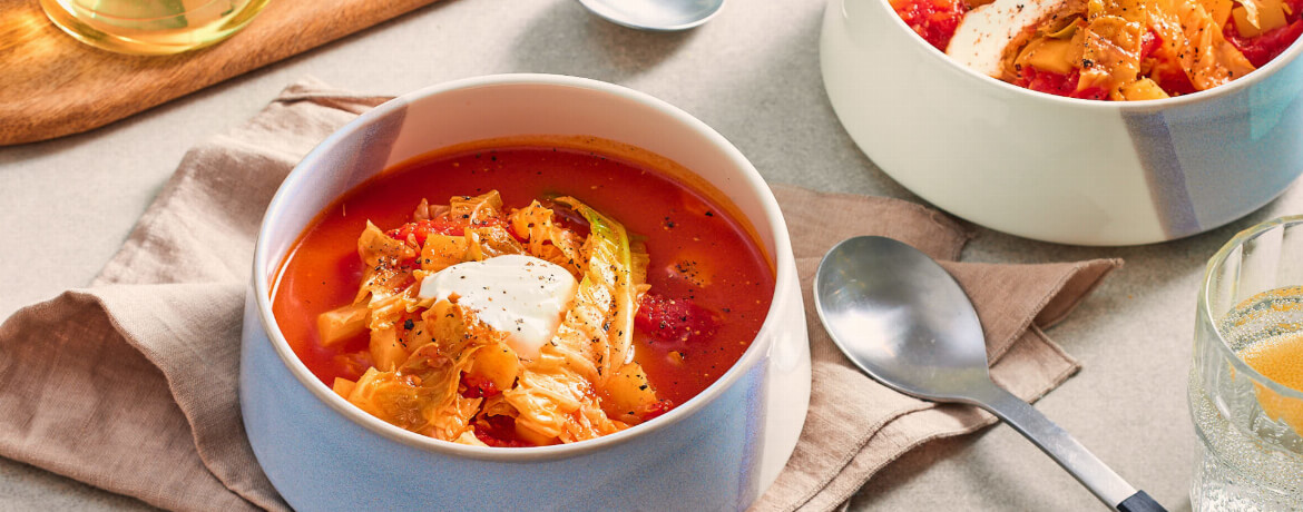 Tomaten-Kartoffel-Suppe mit Wirsing für 4 Personen von lidl-kochen.de