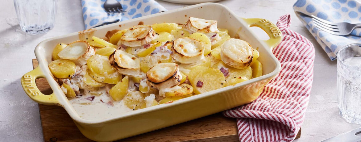 Kartoffelgratin mit Ziegenkäse für 4 Personen von lidl-kochen.de
