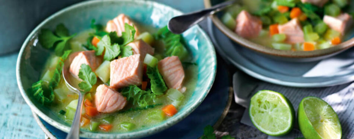 Wirsing-Kartoffel-Suppe mit Lachs für 4 Personen von lidl-kochen.de