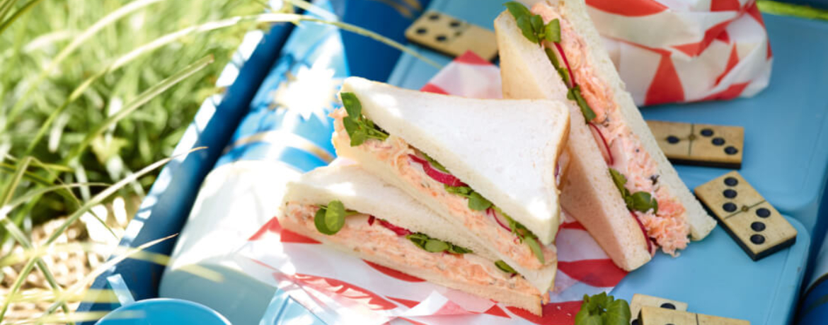 Forellen-Sandwich mit Radieschen und Kresse für 4 Personen von lidl-kochen.de