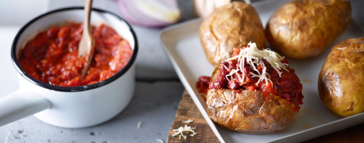 Kumpir mit Kidneybohnen-Chili für 4 Personen von lidl-kochen.de