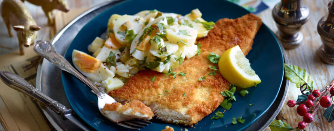 Gebratener Kabeljau mit Kartoffelsalat für 4 Personen von lidl-kochen.de