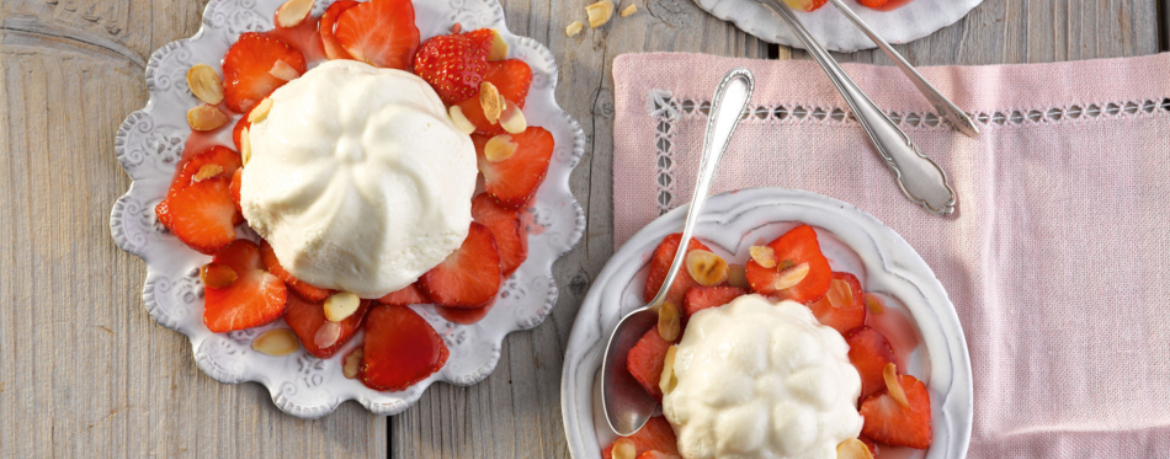 Marzipan-Joghurt-Creme mit marinierten Erdbeeren für 4 Personen von lidl-kochen.de