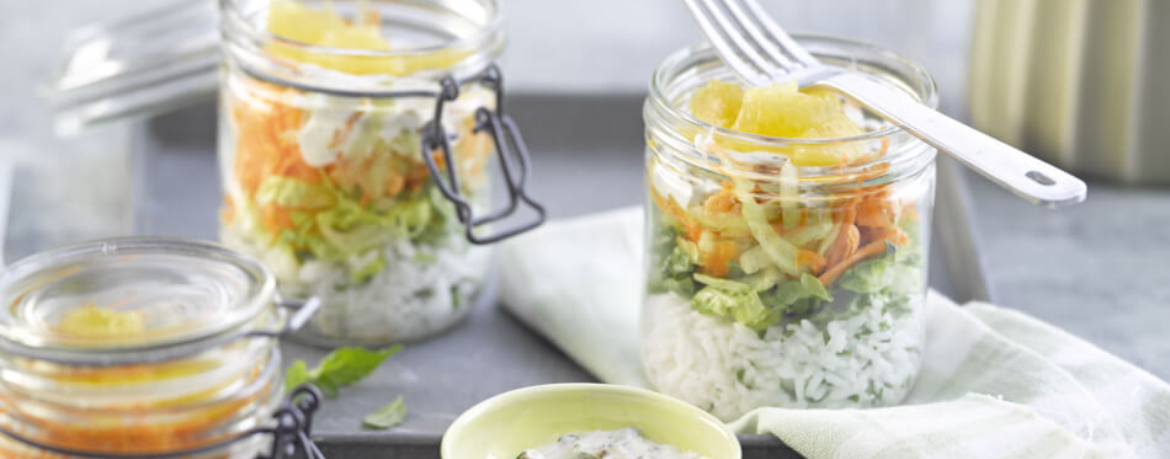 Geschichteter Reissalat mit Orange für 4 Personen von lidl-kochen.de