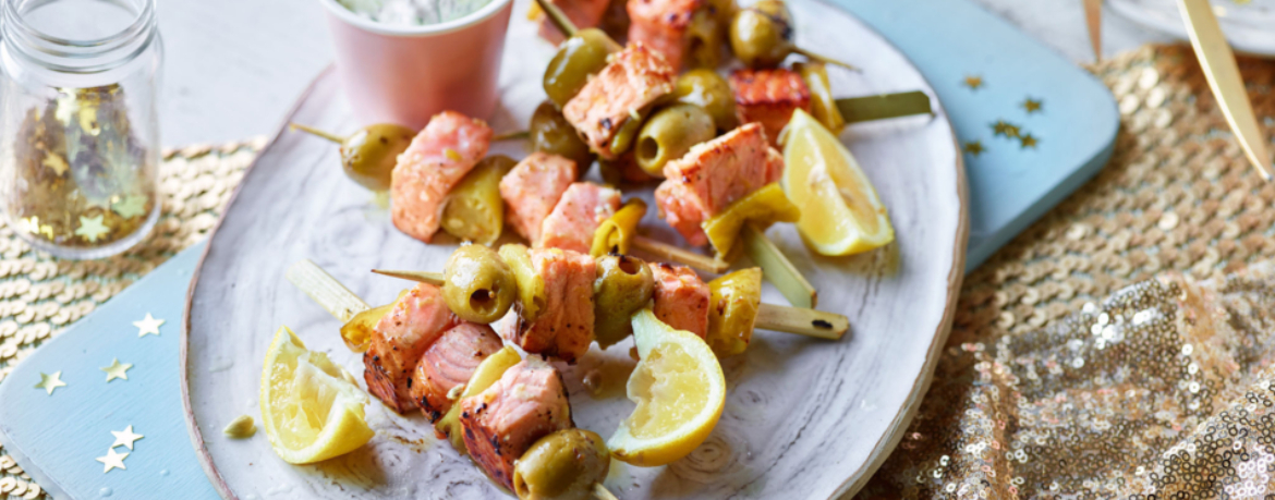 Lachsspieße mit Zitronendip für 4 Personen von lidl-kochen.de