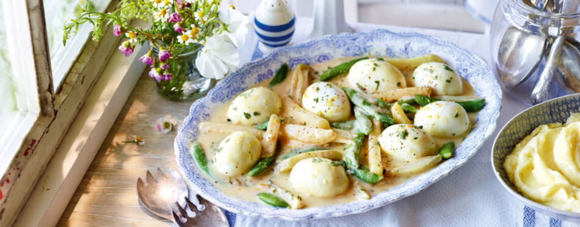 Eierragout mit Frühlingsgemüse für 4 Personen von lidl-kochen.de