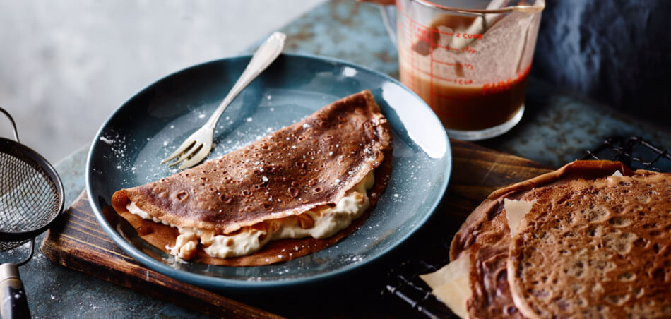 Schokocrêpes mit Bananen-Sahne für 4 Personen von lidl-kochen.de