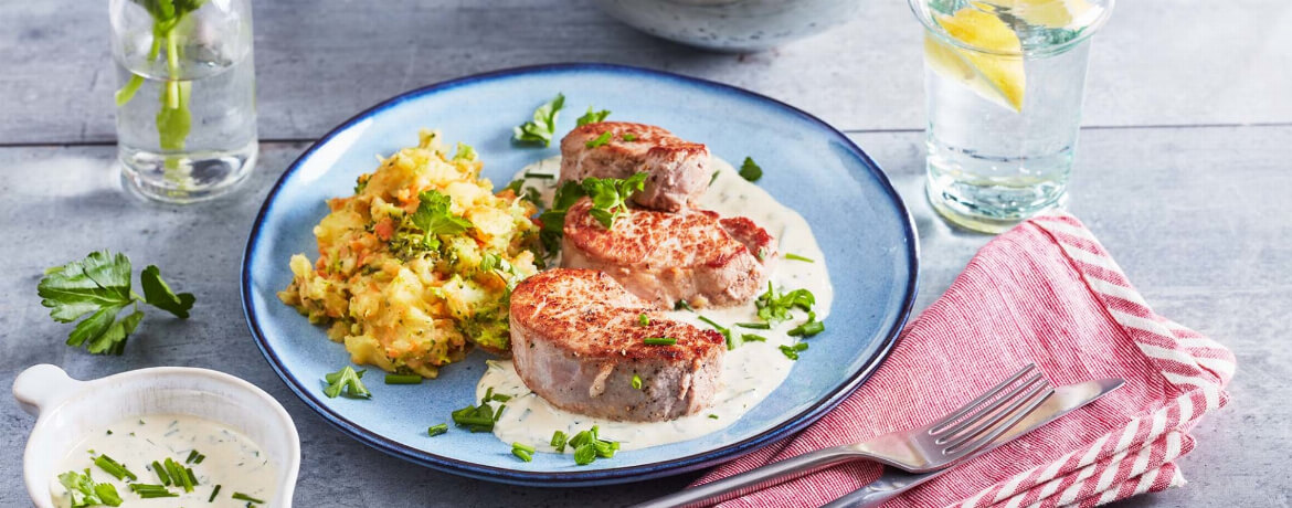 Schweinemedaillons mit Püree - Rezept | LIDL Kochen