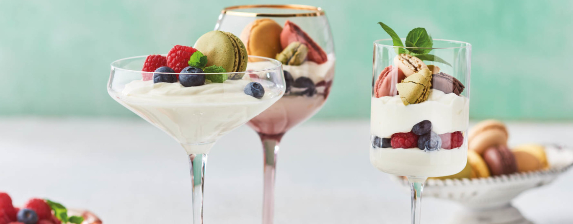 Macarons mit Quarkcreme und Beeren für 4 Personen von lidl-kochen.de