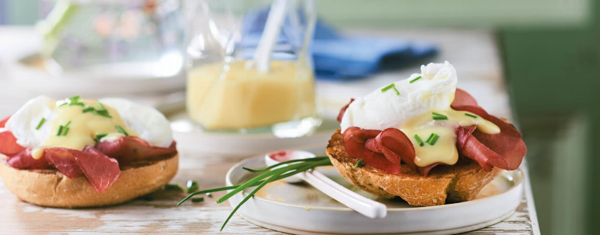 Eggs Benedict mit schneller Hollandaise für 4 Personen von lidl-kochen.de