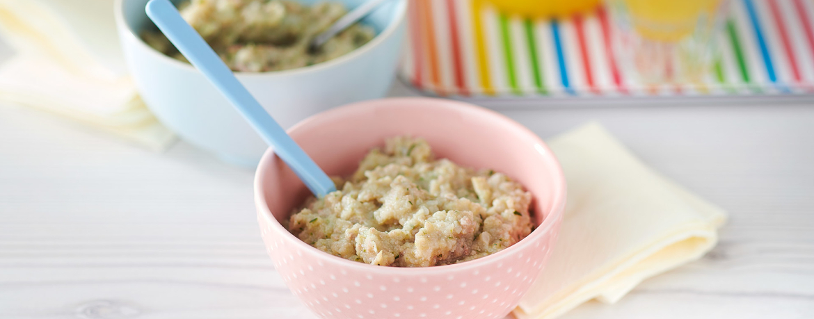 Babybrei mit Hackfleisch, Blumenkohl und Zucchini für 1 Personen von lidl-kochen.de