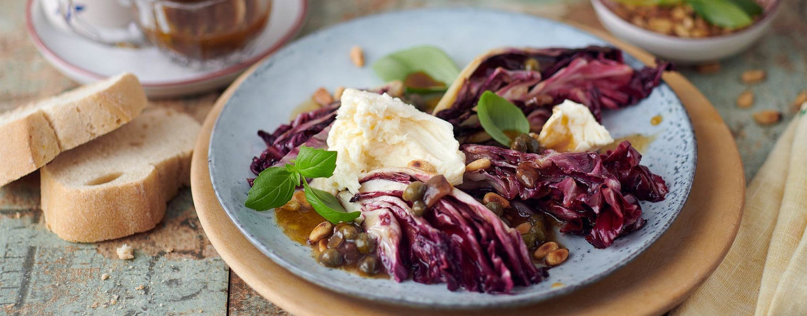 Lauwarmer Radicchio-Mozzarella-Salat für 4 Personen von lidl-kochen.de