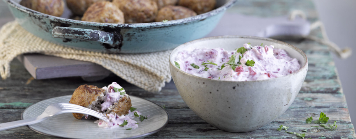 Fleischbällchen mit Preiselbeerdip für 4 Personen von lidl-kochen.de