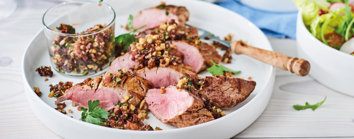 Schweinefilet mit Rosinen-Relish für 4 Personen von lidl-kochen.de