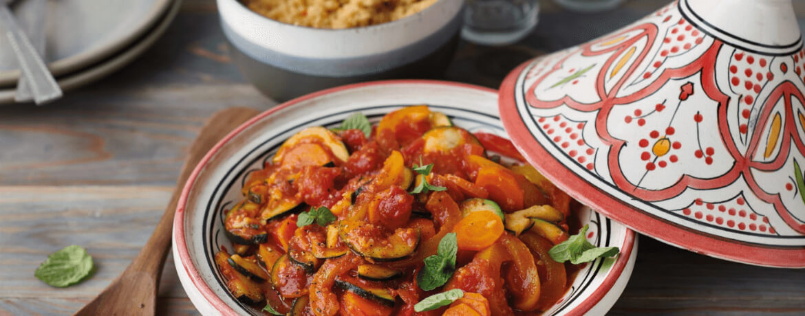 Gemüse Tajine mit Couscous - Monsieur Cuisine Rezept