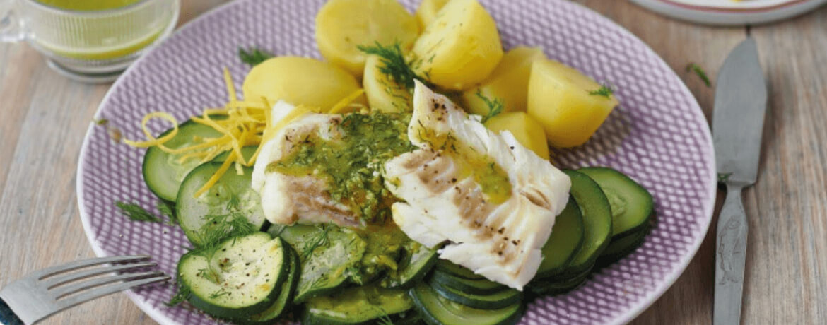 Kabeljau mit Zitronen-Dill-Butter und Kartoffeln für 4 Personen von lidl-kochen.de