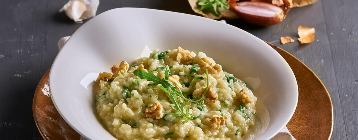 Rucolarisotto mit Ziegenfrischkäse für 4 Personen von lidl-kochen.de