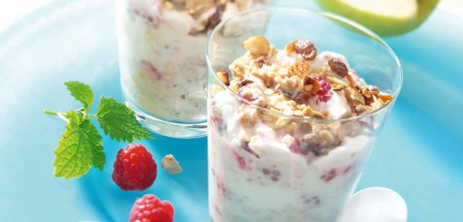Apfel-Himbeer-Müsli mit Rosinen - Rezept | LIDL Kochen