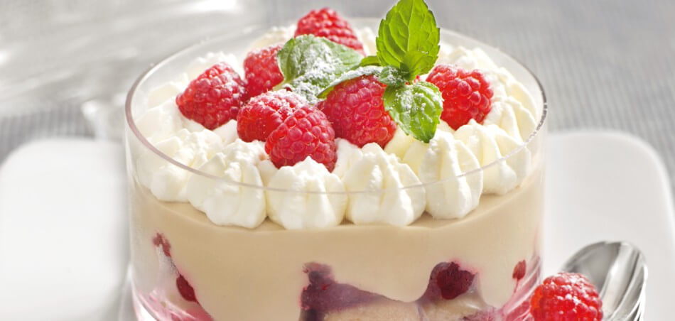 Schoko-Trifle mit marinierten Himbeeren - Rezept | LIDL Kochen