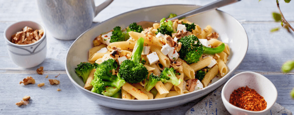 Brokkoli-Pasta mit Feta-image