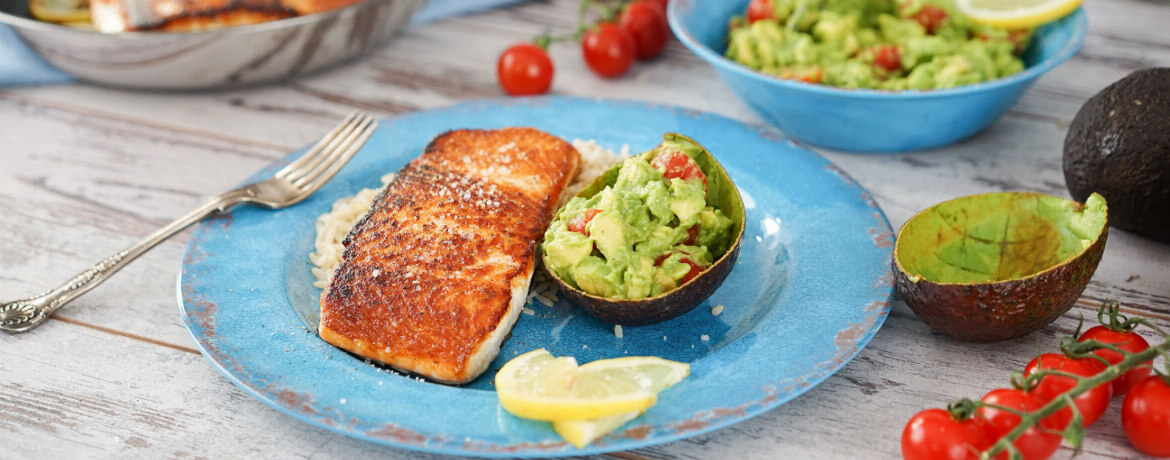 Lachs mit Avocadosalsa und Reis - Rezept | LIDL Kochen