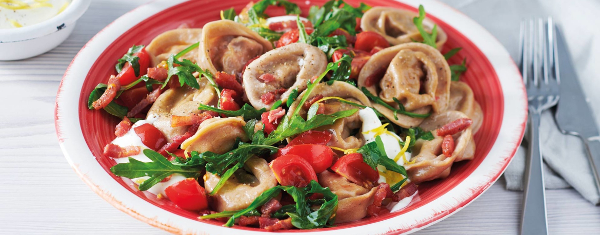 Tortelloni mit krossem Schinken und Rucola für 4 Personen von lidl-kochen.de