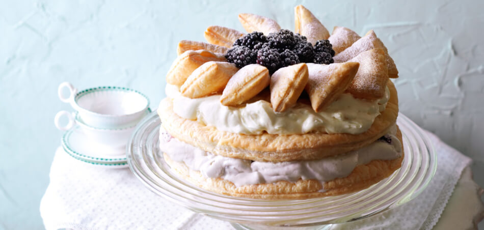 Blätterteig-Brombeer-Torte - Rezept | LIDL Kochen