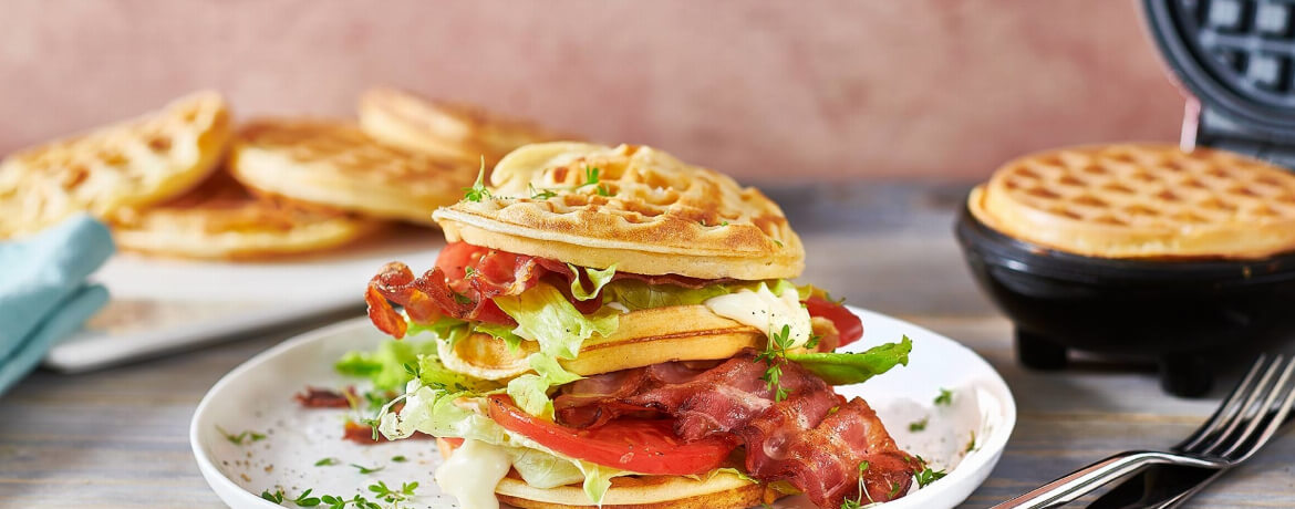 Herzhaftes Waffel-BLT-Sandwich - Rezept | LIDL Kochen