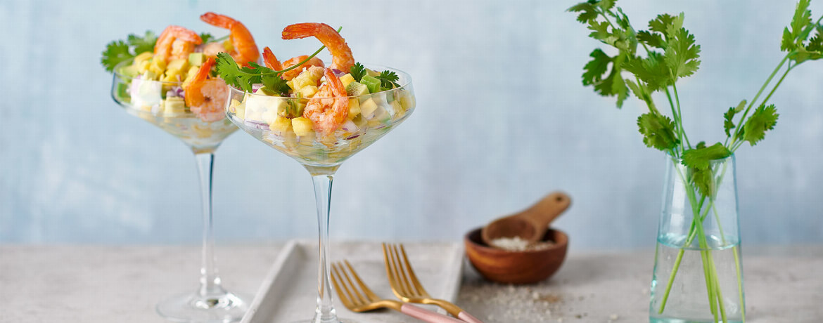 Garnelencocktail mit Avocadosalat - Rezept | LIDL Kochen
