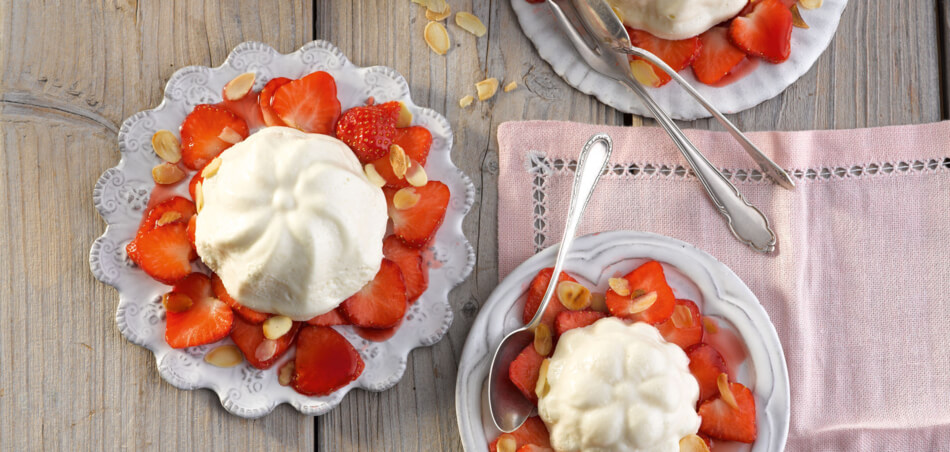 Marzipan-Joghurt mit Erdbeeren - Rezept | LIDL Kochen